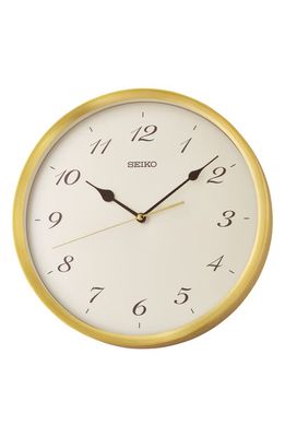 Seiko Jewel Tone Wall Clock in Gold