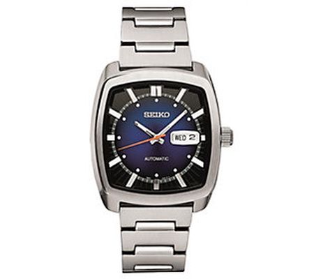 Seiko Men's Automatic Stainless Steel Blue D ia l Watch