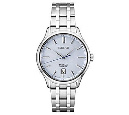 Seiko Women' Presage Automatic Stainless Blue D ial Watch