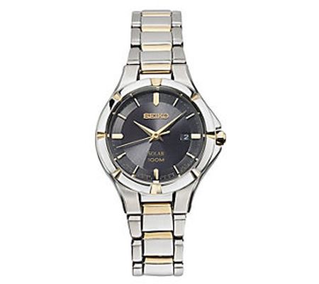 Seiko Women's Black Dial Watch w/ Date Window