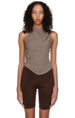 SELASI SSENSE Exclusive Taupe Ricky Tank Top