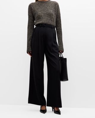 Selby Mid-Rise Pleated Trousers