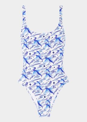 Select Flying Fish One-Piece Swimsuit