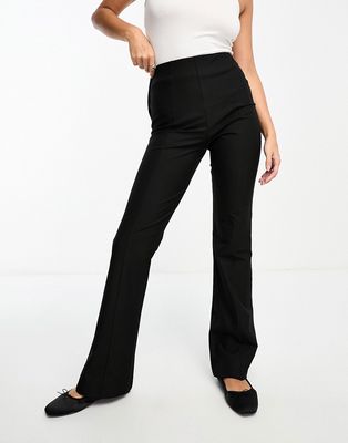 Selected Femme tailored flare pants in black