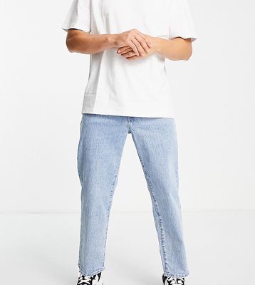 Selected Homme cotton Kobe loose fit jeans in acid bleach wash Exclusive at ASOS - LBLUE-Blues