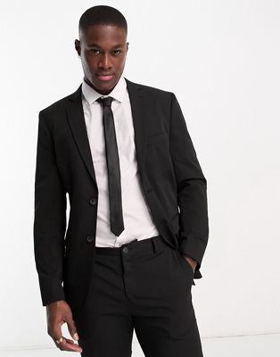 Selected Homme slim fit suit jacket in black