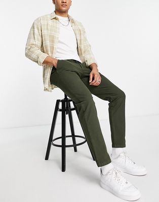 Selected Homme slim smart pants in green