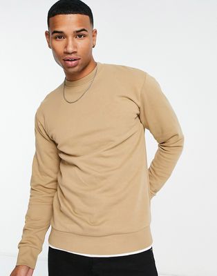 Selected Homme sweatshirt in brown