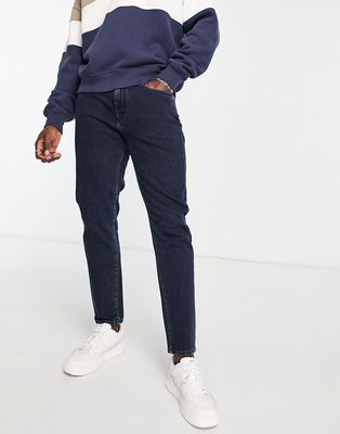 Selected Homme Toby slim fit jeans in blue black wash