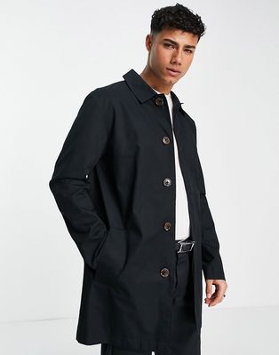 Selected Homme trench coat in black