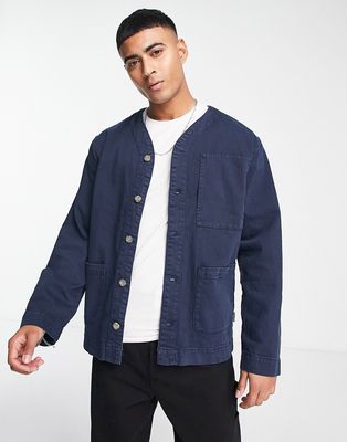 Selected Homme workwear jacket in navy