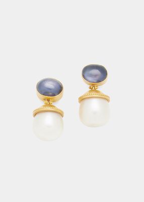 Selene Earrings with Pearls