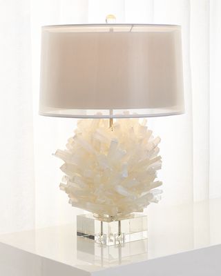Selenite Table Lamp