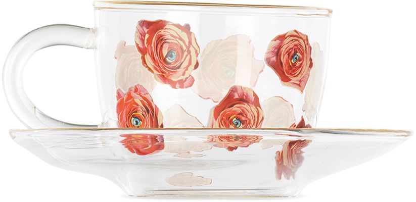 Seletti Clear Toiletpaper Edition Roses Cup