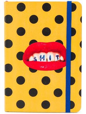 Seletti dotted-print notebook - Yellow