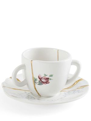 Seletti Kintsugi tea cup set - White