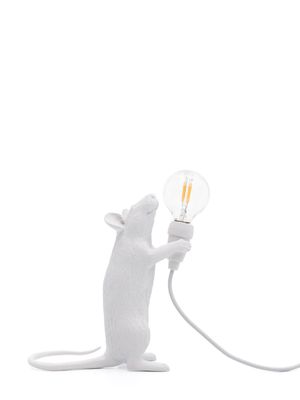 Seletti Mouse sculpture-design lamp - White
