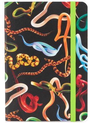 Seletti serpent-print notebook - Black