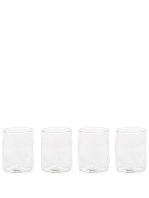 Seletti set of four asymmetric glasses - Neutrals