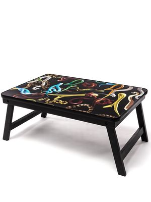 Seletti snake-print sofa tray - MULTICOLOR
