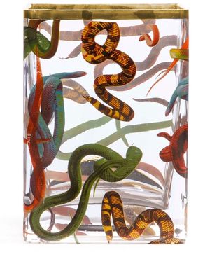Seletti Snakes small glass vase - Neutrals