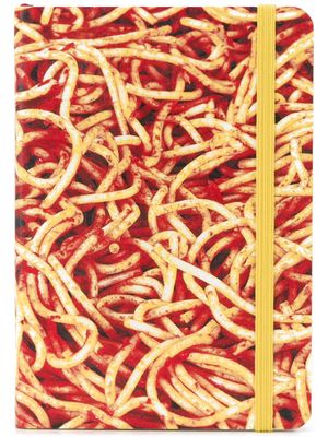 Seletti spaghetti-print notebook - Yellow