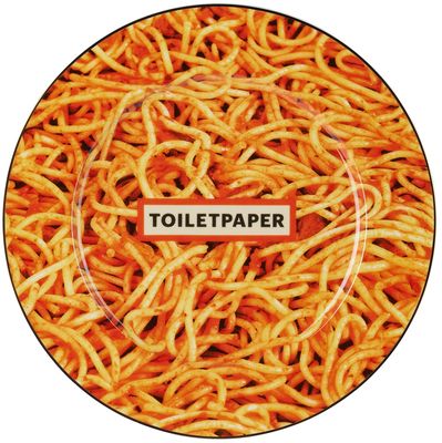 Seletti White Toiletpaper Edition Spaghetti Plate