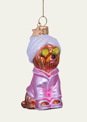 Self-Care Dog Christmas Ornament