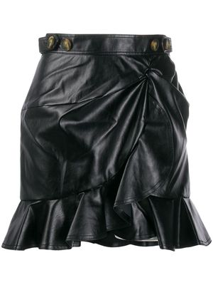 Self-Portrait asymmetric skirt - Black