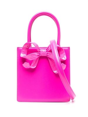 Self-Portrait Bow Mini tote bag - Pink