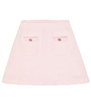 Self-Portrait Kids Cotton knit skirt