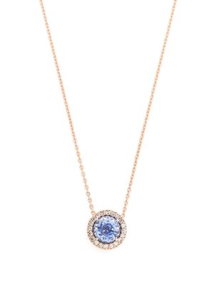Selim Mouzannar 18kt rose gold diamond and sapphire necklace