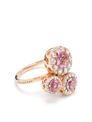 Selim Mouzannar 18kt rose gold sapphire and diamond ring