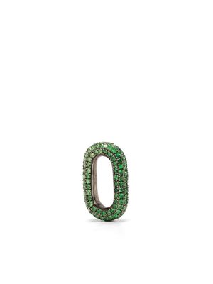 Selim Mouzannar Tsavourite embellished link earring charm - Green
