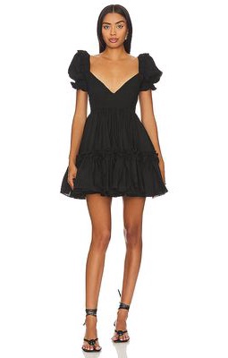 Selkie The Girls Night Dress in Black