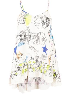 Semicouture all-over graphic-print blouse - Neutrals