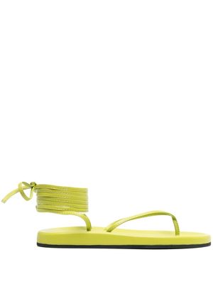 Semicouture ankle fastening sandals - Green