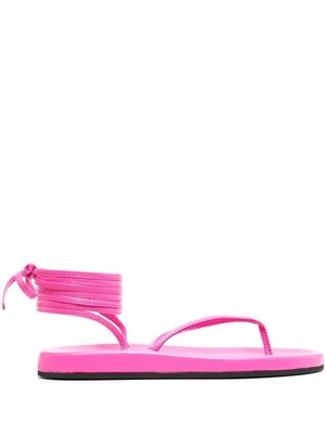 Semicouture ankle fastening sandals - Pink