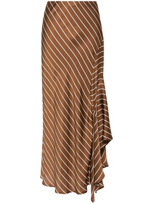 Semicouture asymmetric-design skirt - Brown