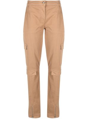 Semicouture button-up tapered trousers - Neutrals