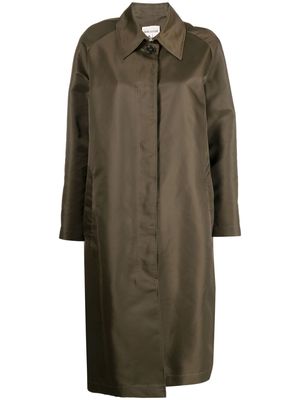 Semicouture button-up trench coat - Green