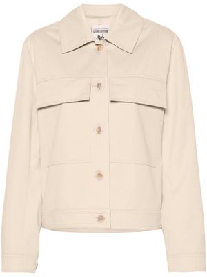 Semicouture buttoned twill jacket - Neutrals