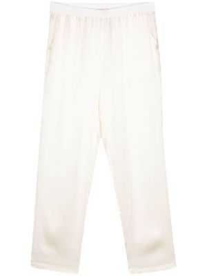 Semicouture cady tapered-leg trousers - Neutrals