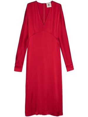 Semicouture Chantel Envers Satin dress - Red
