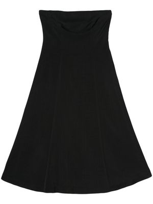 Semicouture check-pattern interwoven dress - Black