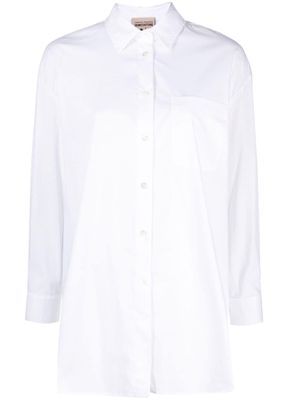 Semicouture chest-pocket poplin shirt - White