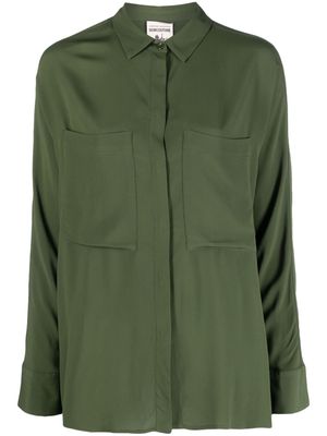 Semicouture classic-collar long-sleeve shirt - Green