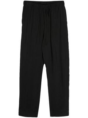 Semicouture cropped tapered trousers - Black