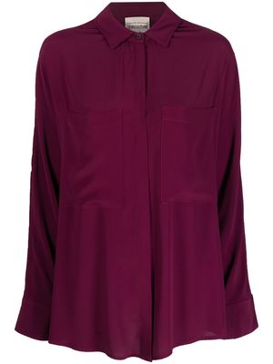 SEMICOUTURE double-pocket shirt - Purple