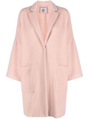 Semicouture drop-shoulder single-breasted coat - Pink